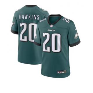 Brian Dawkins, Philadelphia Eagles Nike Team Game Jersey - Midnight Green